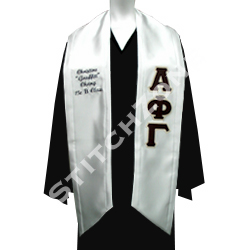 Alpha Phi Gamma Greek Graduation Sash and Stole - StitchZone / Segami Designs