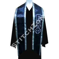 Beta Omega Phi Greek Graduation Sash and Stole - StitchZone / Segami Designs