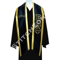 Beta Omega Phi Greek Graduation Sash and Stole - StitchZone / Segami Designs