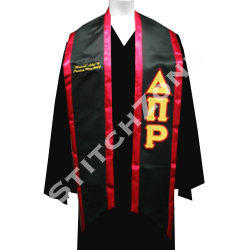 Delta Pi Rho Greek Graduation Sash and Stole - StitchZone / Segami Designs