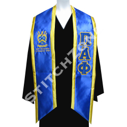 Pi Alpha Phi Greek Graduation Sash and Stole - StitchZone / Segami Designs