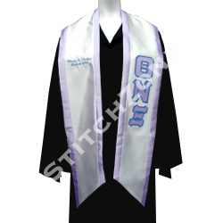 Theta Nu Xi Greek Graduation Sash and Stole - StitchZone / Segami Designs