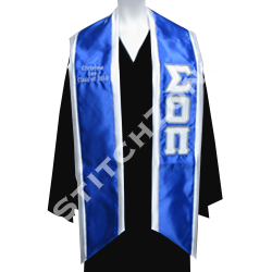 Sigma Omicron Pi Greek Graduation Sash and Stole - StitchZone / Segami Designs